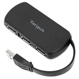 Targus USB-A Hub m. 4x USB-A - Svart