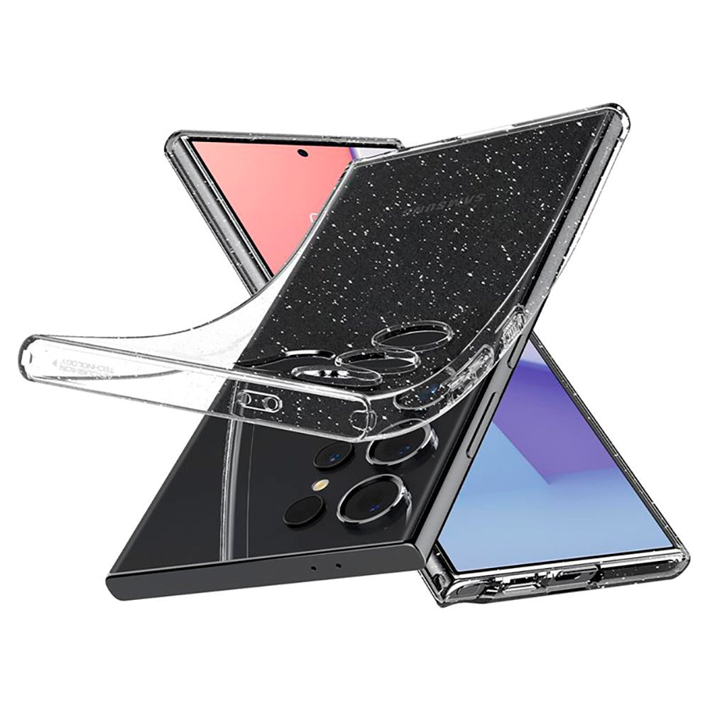 Spigen Samsung Galaxy S24 Ultra Liquid Crystal Glitter Skal - Transparent