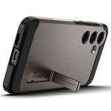 Samsung Galaxy S24 Spigen Tough Armor Skal med Stativfunktion - Gunmetal