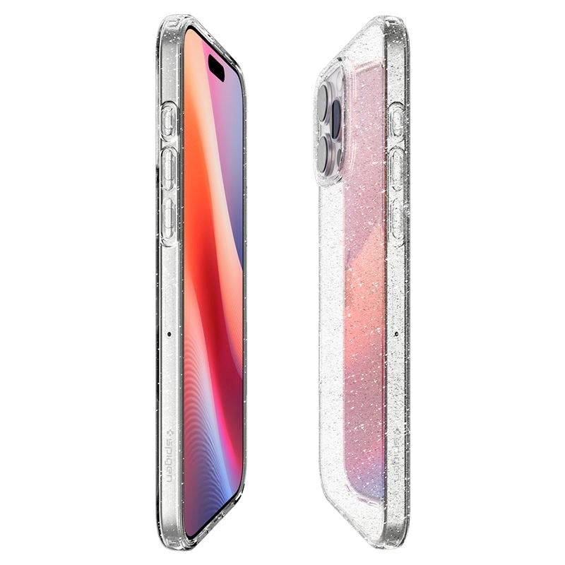 iPhone 16 Pro Max Spigen Liquid Crystal Glitter Skal - Genomskinlig