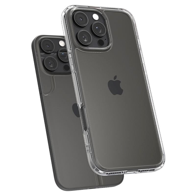 iPhone 16 Pro Max Spigen Crystal Hybrid Skal - Genomskinlig