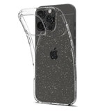 iPhone 16 Pro Spigen Liquid Crystal Glitter Skal - Genomskinlig