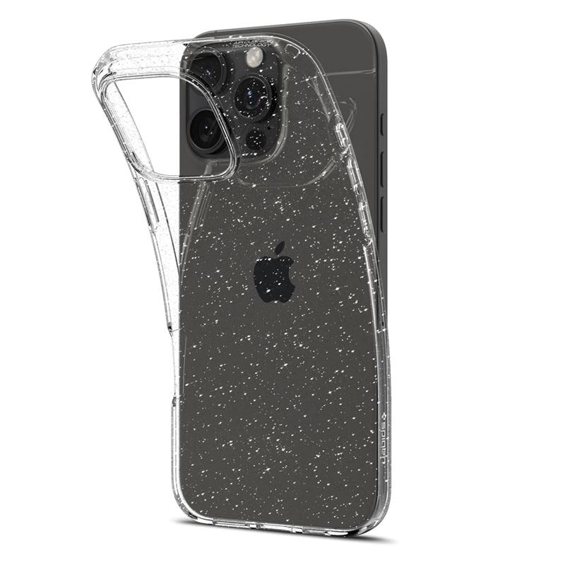 iPhone 16 Pro Max Spigen Liquid Crystal Glitter Skal - Genomskinlig