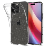 iPhone 16 Pro Spigen Liquid Crystal Glitter Skal - Genomskinlig