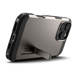 iPhone 16 Pro Spigen Tough Armor Skal med Stativ - MagSafe Kompatibelt - Gunmetal