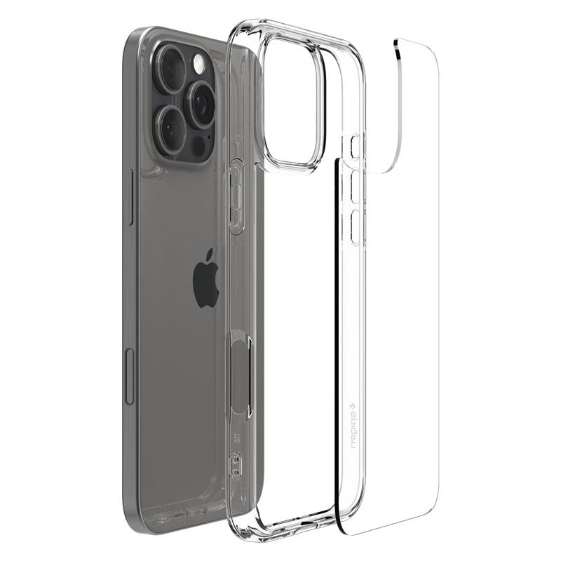 iPhone 16 Pro Spigen Crystal Hybrid Skal - Genomskinlig