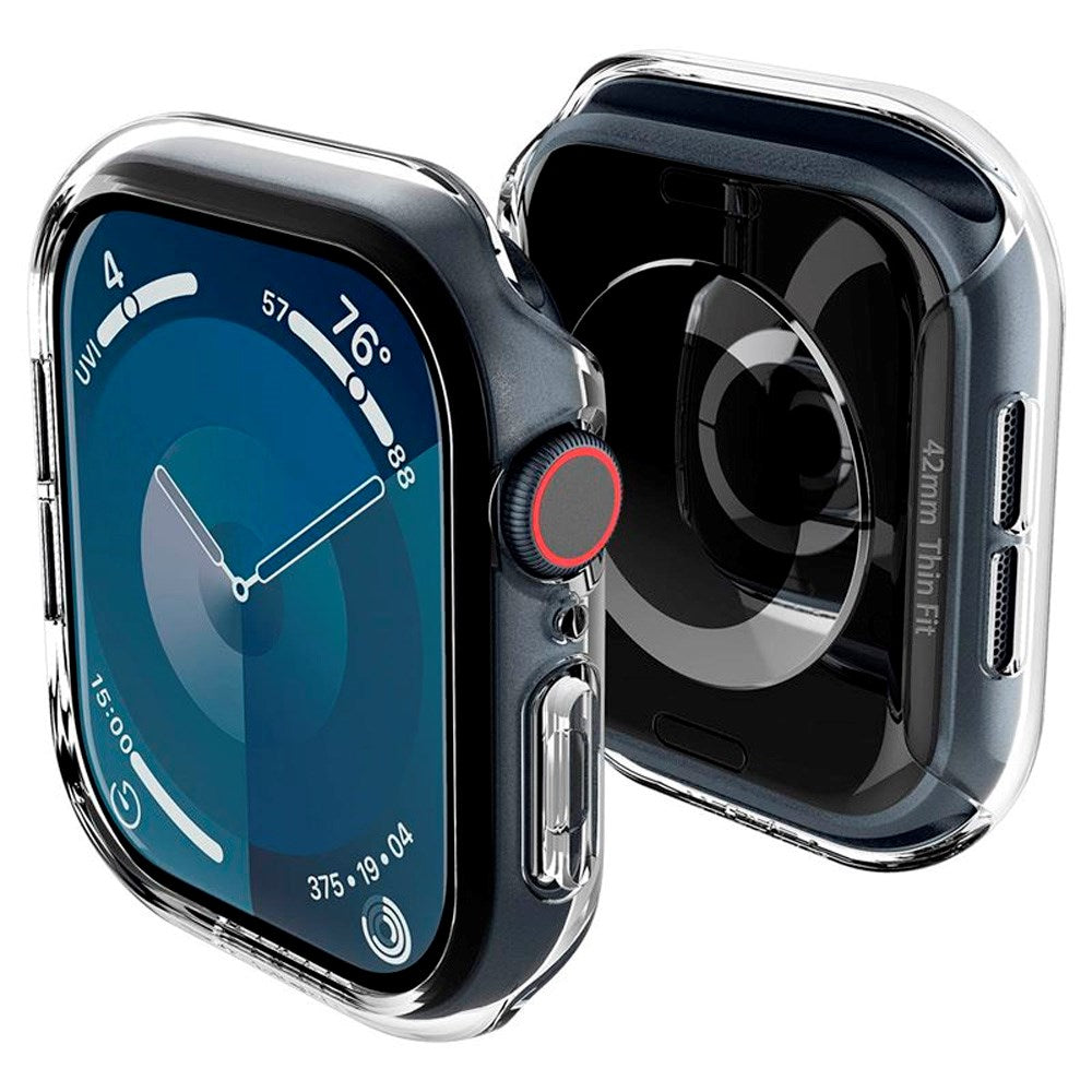 Apple Watch 10 (42mm) Spigen Thin Fit Skal - Genomskinlig