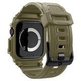 Apple Watch 10 (46mm) Spigen Rugged Armor Pro Rem m. Skal - Grön