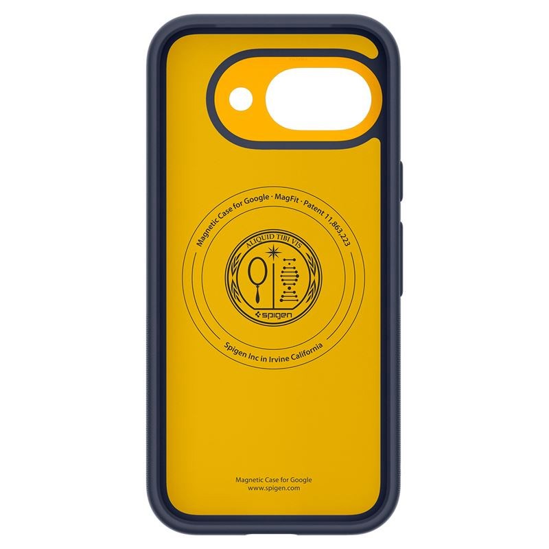 Google Pixel 9a Spigen Nano Pop Skal - MagSafe Kompatibel - Blå / Gul