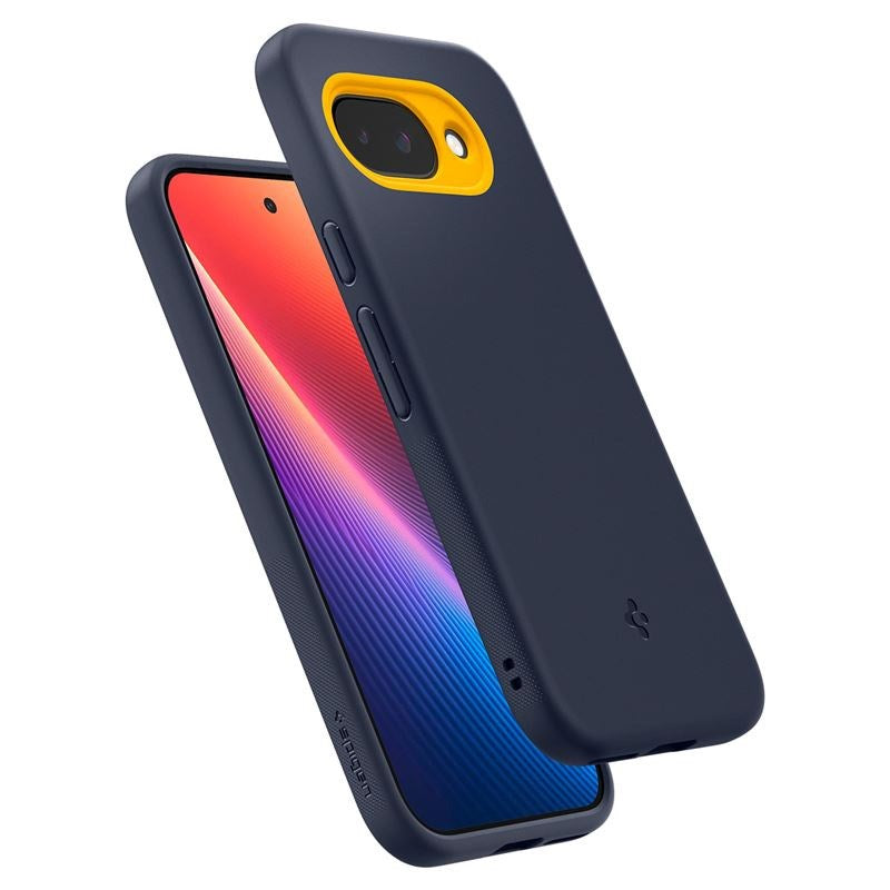 Google Pixel 9a Spigen Nano Pop Skal - MagSafe Kompatibel - Blå / Gul