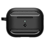 Apple AirPods Pro (3. gen.) Spigen Rugged Armor Skal - Matte Black