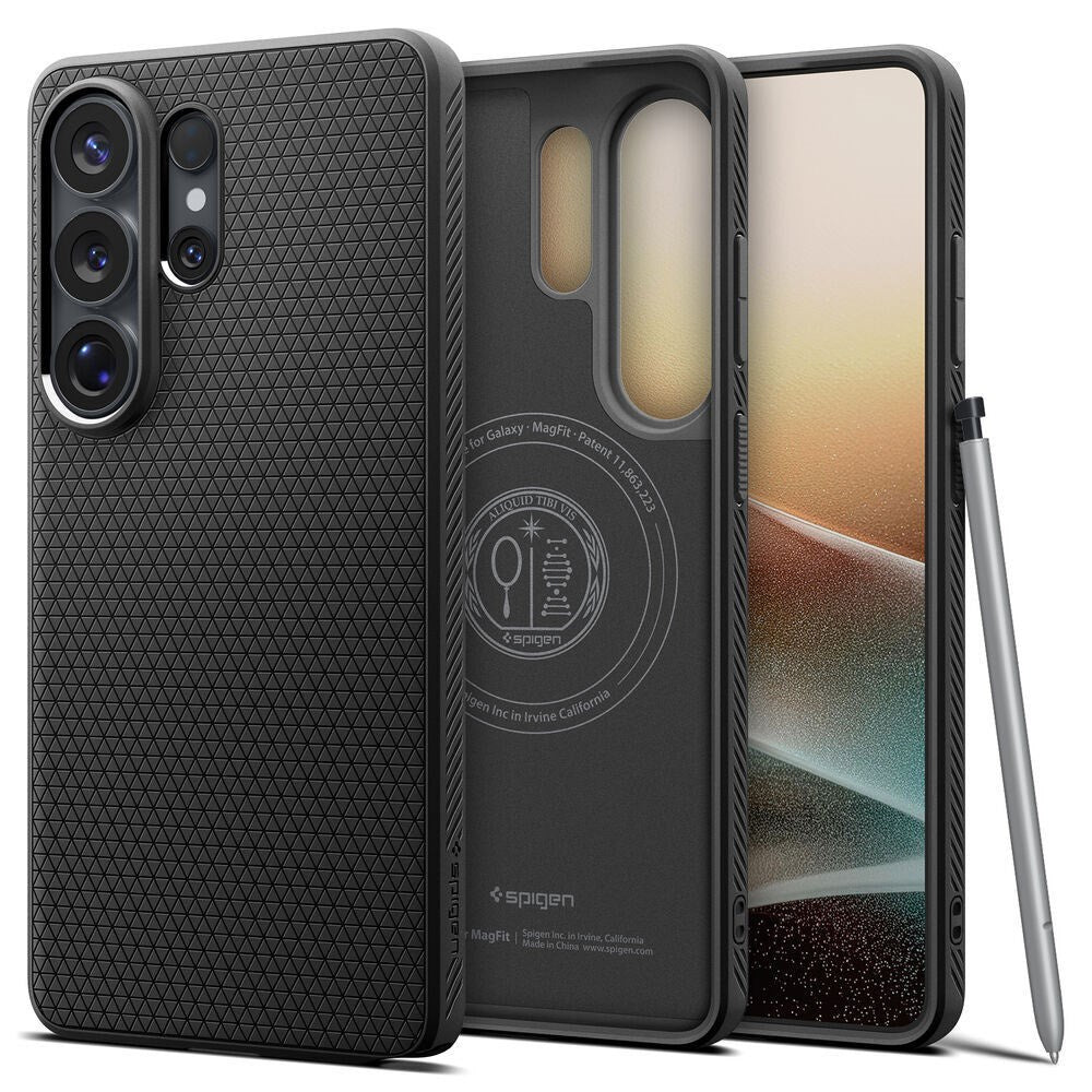 Samsung Galaxy S26 Ultra Spigen Liquid Air Skal - MagSafe Kompatibel - Svart