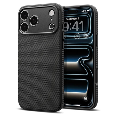iPhone 18 Pro / 17 Pro Spigen Liquid Air Skal - Svart