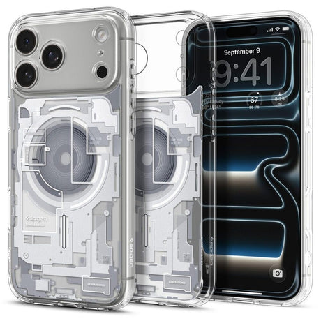 iPhone 18 Pro / 17 Pro Spigen Ultra Hybrid Skal - MagSafe Kompatibel - Genomskinlig / Vit
