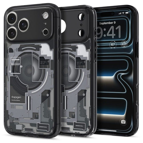 iPhone 18 Pro Max / 17 Pro Max Spigen Ultra Hybrid Skal - MagSafe Kompatibel - Genomskinlig / Svart