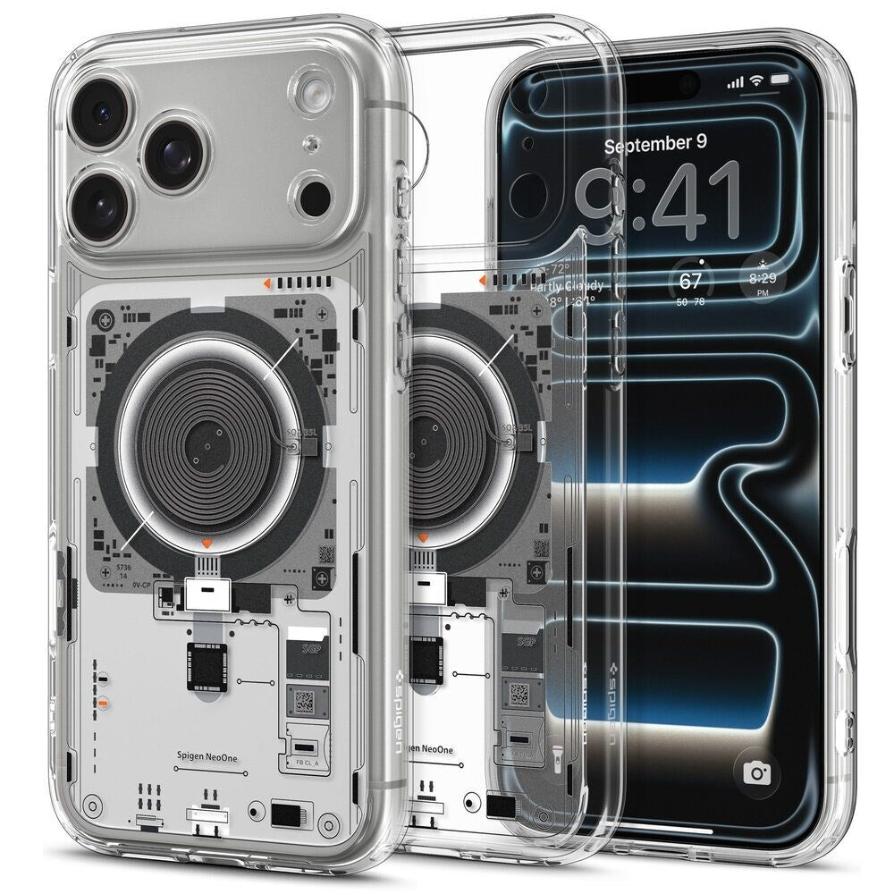iPhone 18 Pro / 17 Pro Spigen Ultra Hybrid Skal - MagSafe Kompatibel - Genomskinlig / Svart