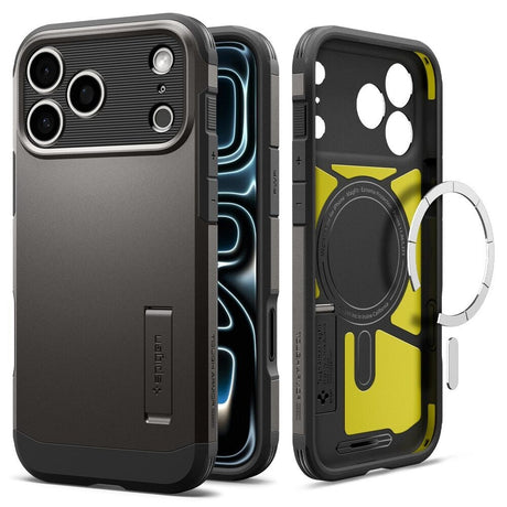 iPhone 18 Pro Max / 17 Pro Max Spigen Tough Armor T Skal - MagSafe Kompatibel - Grå