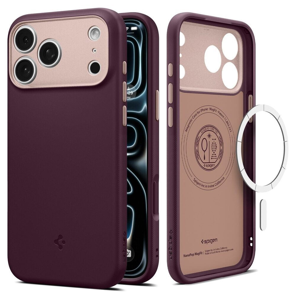 iPhone 18 Pro Max / 17 Pro Max Spigen Nano Pop Skal - MagSafe Kompatibel - Lila