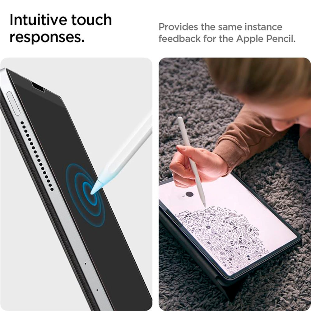 Spigen iPad Air (2022 / 2020) / Pro 11 (2022 / 2021 / 2020 / 2018) Paper Touch Skyddsfilm - Väskorvänlig - Genomskinlig