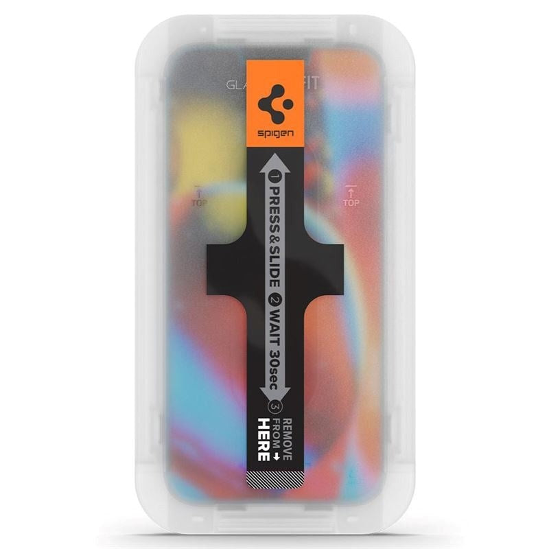 iPhone 14 Plus / 13 Pro Max Spigen EZ Fit Glas.tR Skärmskydd 2 St. - Case Friendly - Genomskinlig