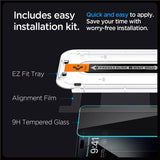 iPhone 15 Pro Max Spigen EZ Fit Glas.tR Skärmskydd 2 St. - Privacy Filter - Case Friendly - Genomskinlig