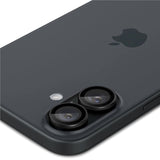 iPhone 16 / 16 Plus Spigen EZ Fit. tR Optik Pro Kameralinsskydd - 2 St - Genomskinlig / Svart