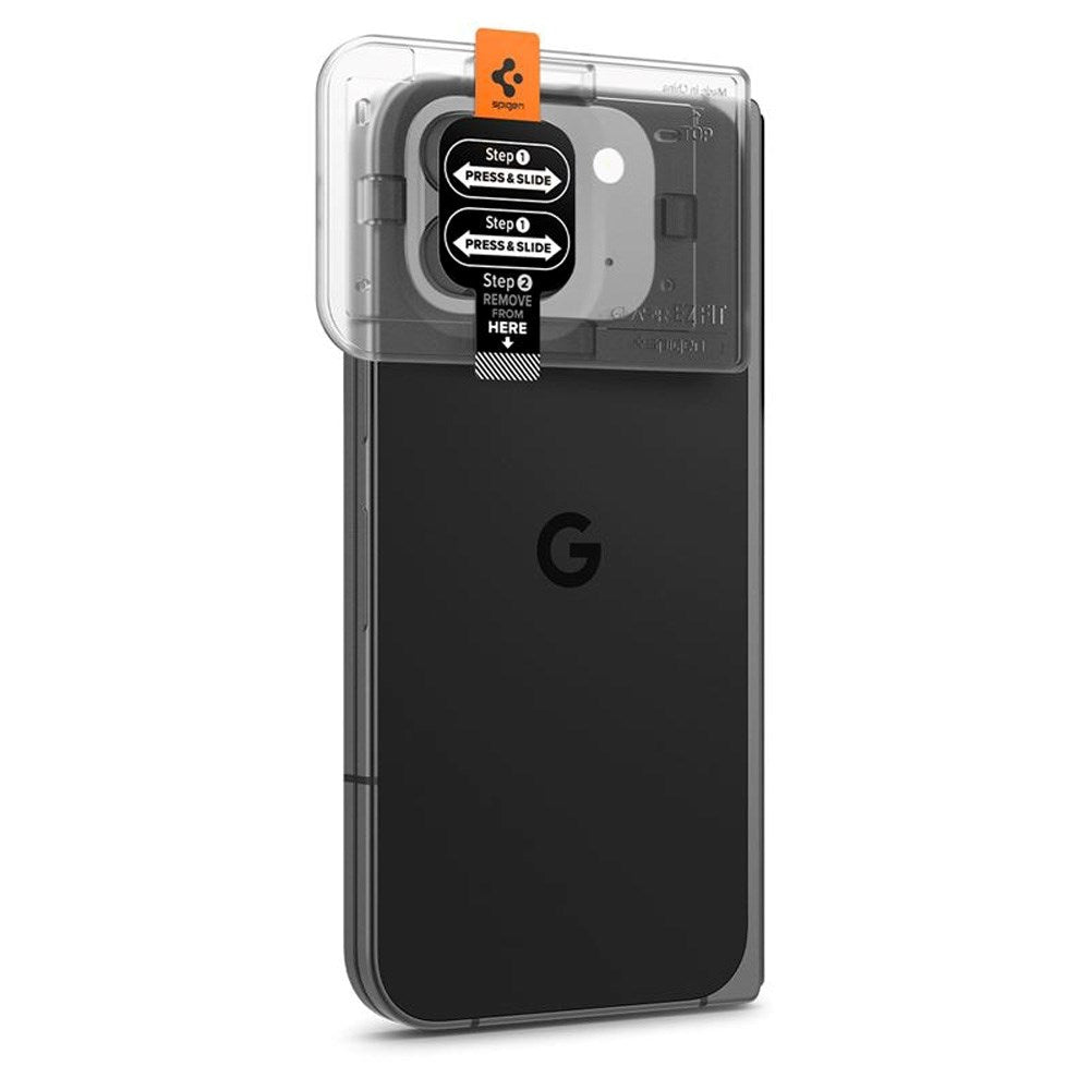 Spigen Härdat Glas Kameralinsskydd - Google Pixel 9 Pro Fold - 2 Pack - Genomskinlig