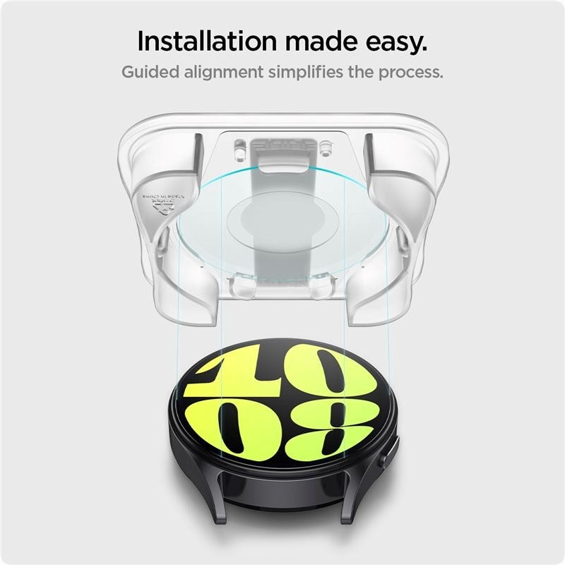 Spigen Samsung Galaxy Watch 7 (40mm) EZ Fit GLAS.tR Skärmskydd - 2 St. - Transparent