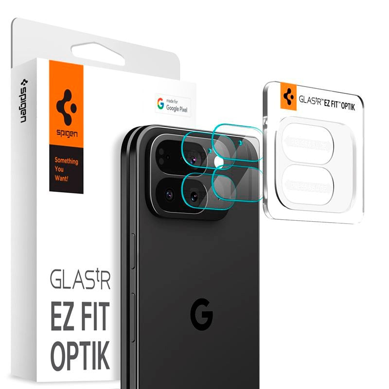 Google Pixel 10 Pro Fold Spigen Glass tR EZ Fit Optik Kameralinsskyddsglas - 2 st - Genomskinlig