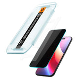 iPhone Air Spigen Glass tR EZ Fit Skärmskyddsglas - Privacy Funktion - 2 st - Genomskinlig