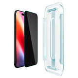 iPhone Air Spigen Glass tR EZ Fit Skärmskyddsglas - Privacy Funktion - 2 st - Genomskinlig