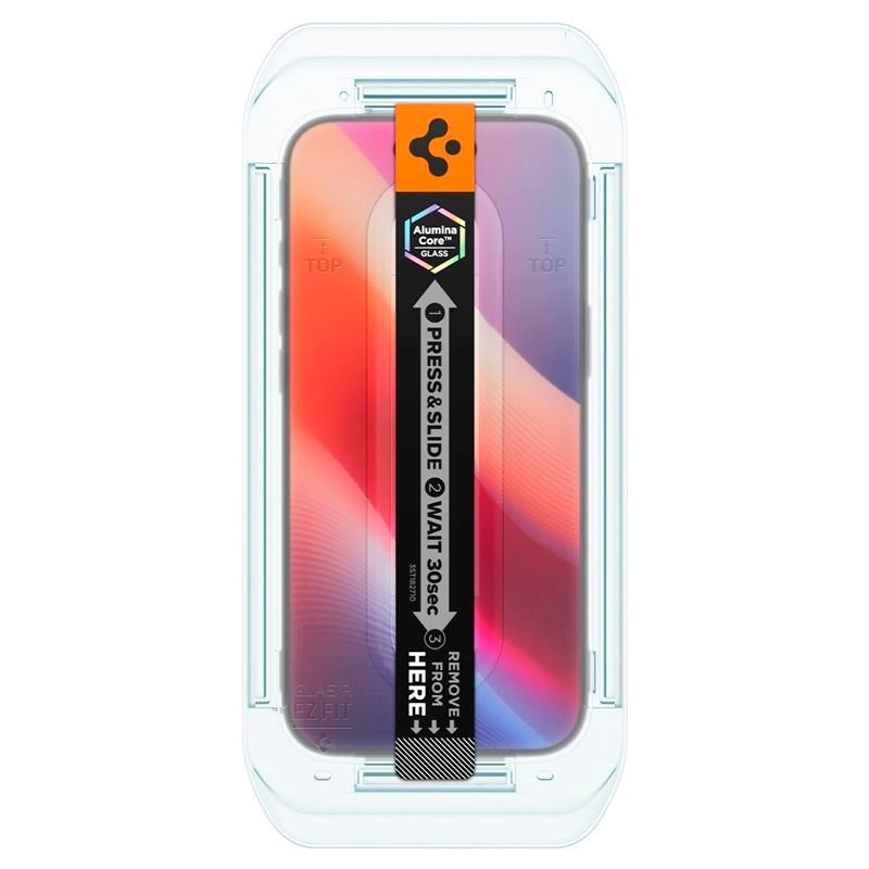 iPhone Air Spigen Glass tR EZ Fit Skärmskyddsglas - Privacy Funktion - 2 st - Genomskinlig