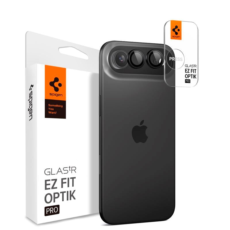 iPhone Air Spigen Glass tR EZ Fit Optik Pro Kameralinsskyddsglas - 2 st - Svart