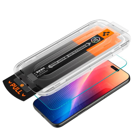 iPhone 17 Pro Max / 16 Pro Max Spigen Glass tR EZ Fit Pro HD Skärmskyddsglas - Genomskinlig