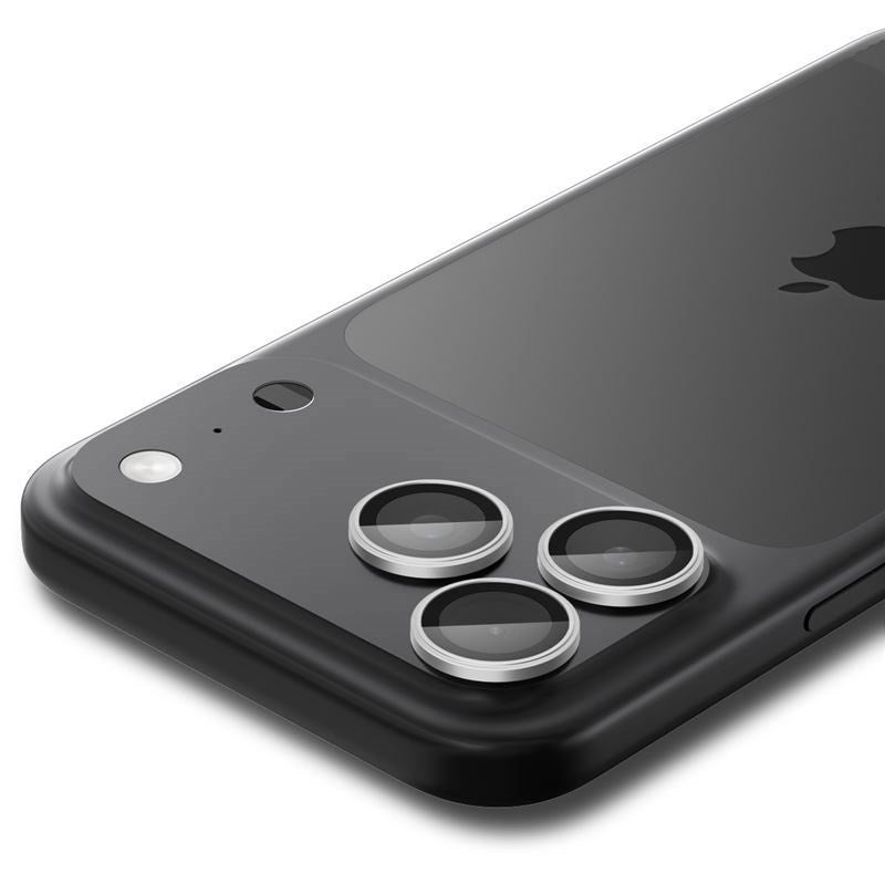 iPhone 17 Pro / 17 Pro Max / 16 Pro / 16 Pro Max / 15 Pro / 15 Pro Max / 14 Pro / 14 Pro Max Spigen Glass tR EZ Fit Optik Pro Kameralinsskyddsglas - 2 st - Silver
