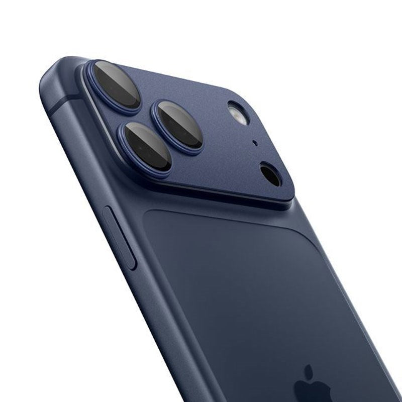 iPhone 17 Pro Spigen Glass tR EZ Fit Optik Pro XL Kameraskydd – Blå