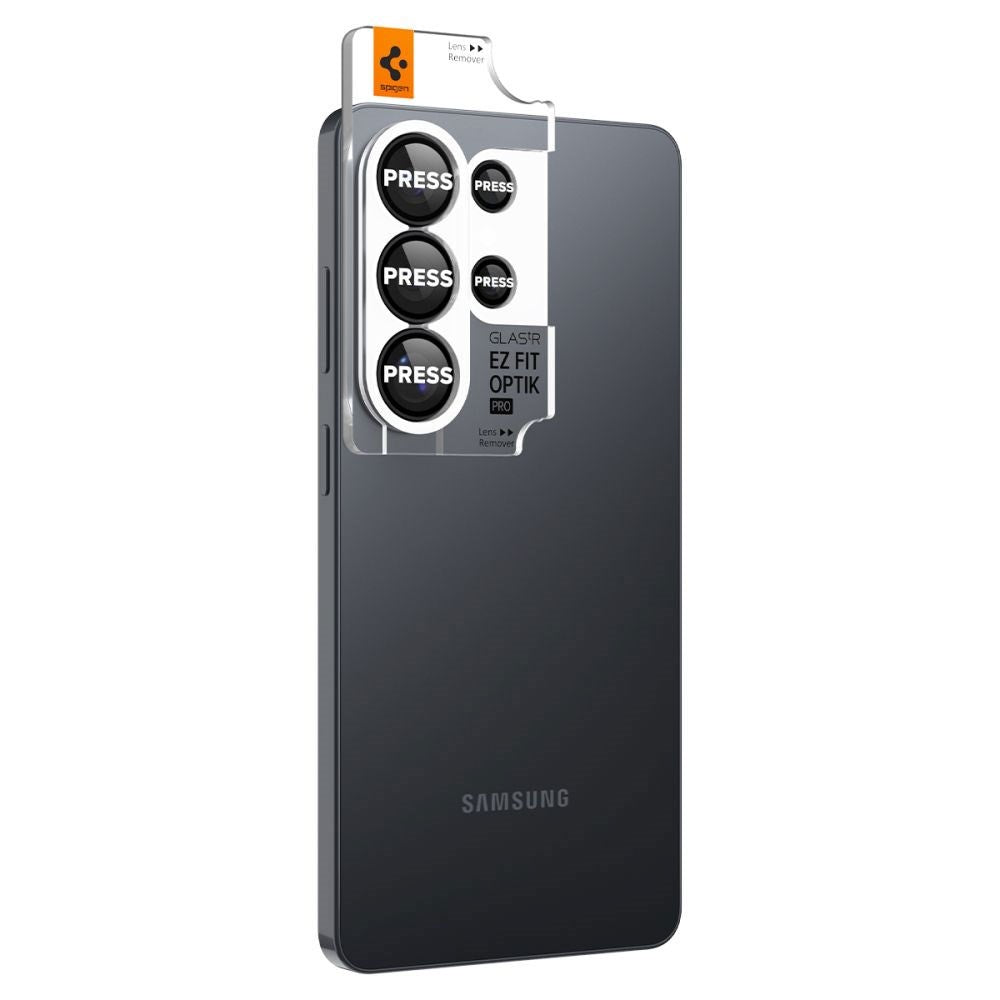 Samsung Galaxy S26 Ultra Spigen Glass tR EZ Fit Optik Pro Kameralinsskyddsglas - 2 st - Svart