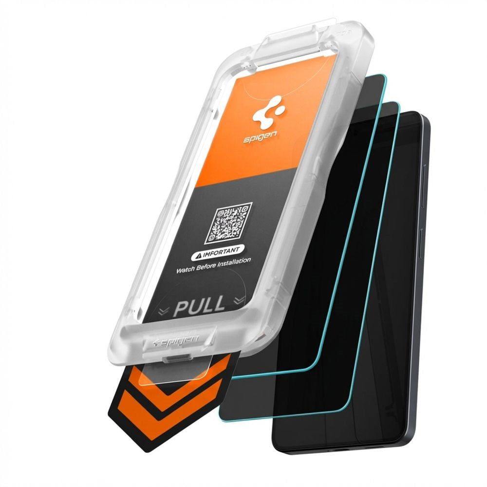 Samsung Galaxy S26+ (Plus) Spigen Glass tR EZ Fit Pro HD Skärmskyddsglas - Privacy Funktion - 2 st - Genomskinlig