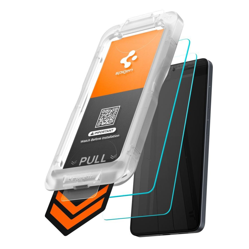 Samsung Galaxy S26 Spigen Glass tR EZ Fit Pro HD Skärmskyddsglas - 2 st - Genomskinlig