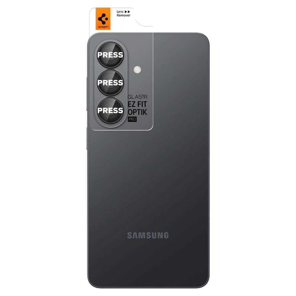 Samsung Galaxy S26 Spigen Glass tR EZ Fit Optik Pro Kameralinsskyddsglas - 2 st - Svart