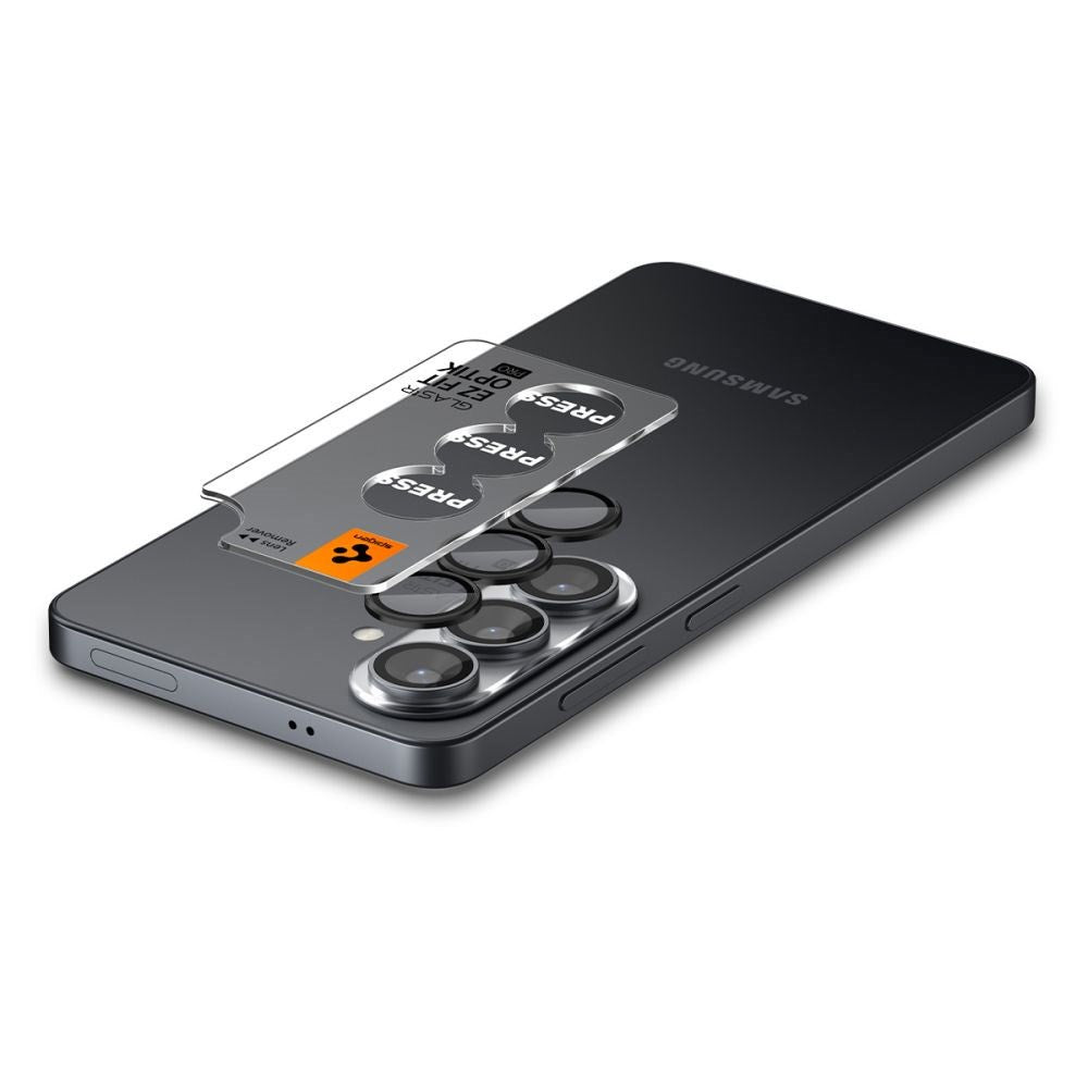 Samsung Galaxy S26 Spigen Glass tR EZ Fit Optik Pro Kameralinsskyddsglas - 2 st - Svart