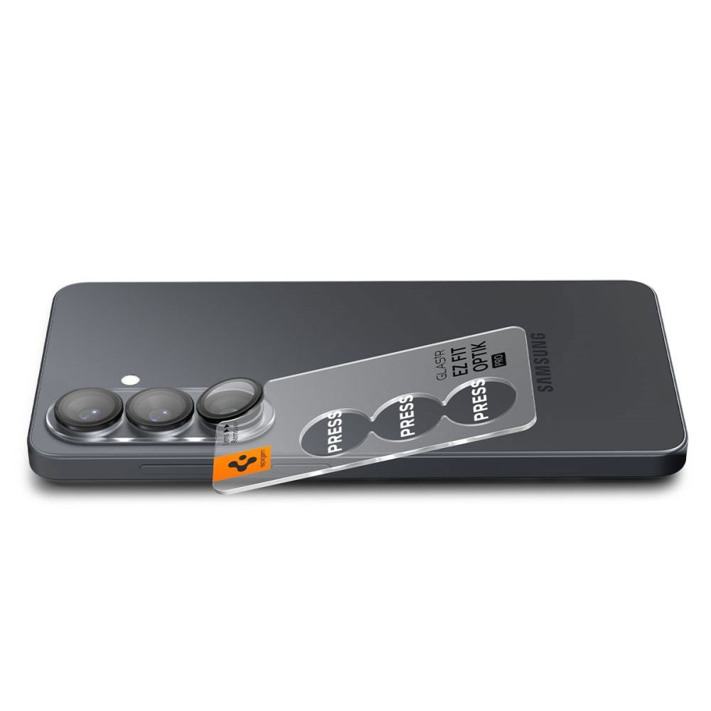 Samsung Galaxy S26 Spigen Glass tR EZ Fit Optik Pro Kameralinsskyddsglas - 2 st - Svart