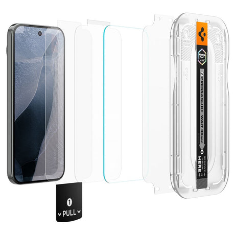 Google Pixel 11 / 11 Pro Spigen Glass tR EZ Fit Pro Skärmskyddsglas - 2 st. - Genomskinlig