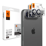 iPhone Duo Spigen Glass tR EZ Fit Optik Pro Kameralinsskydd - 2 st - Svart