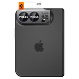 iPhone Duo Spigen Glass tR EZ Fit Optik Pro Kameralinsskydd - 2 st - Svart