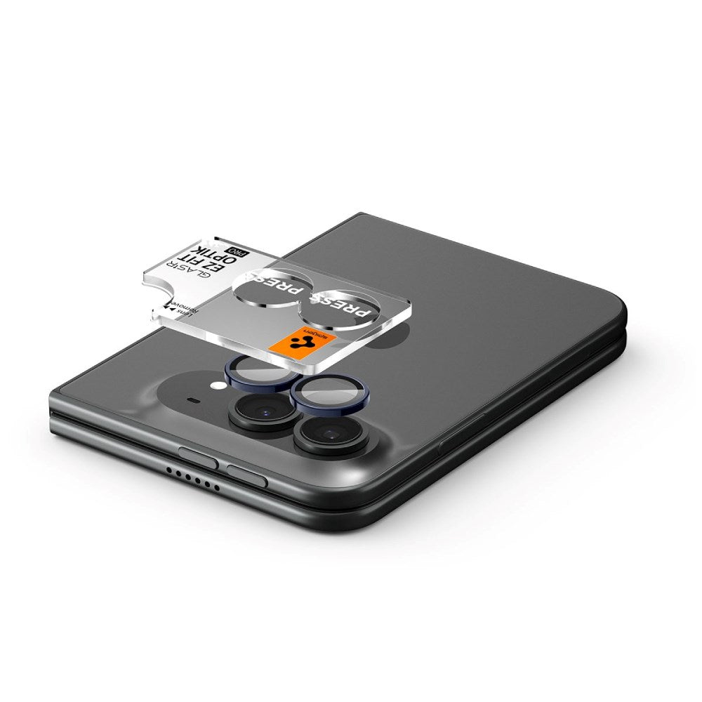iPhone Duo Spigen Glass tR EZ Fit Optik Pro Kameralinsskydd - 2 st - Svart