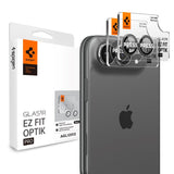 iPhone Duo Spigen Glass tR EZ Fit Optik Pro Kameralinsskydd - 2 st - Vit