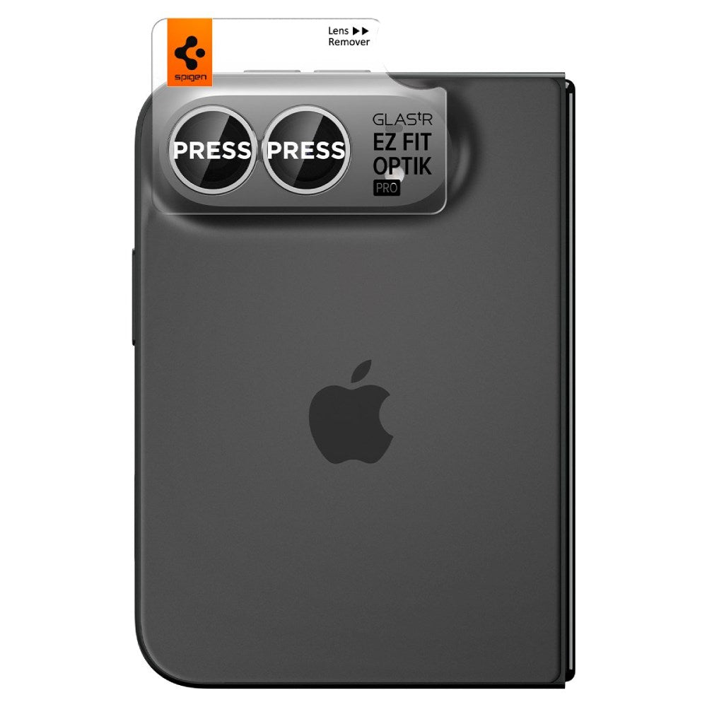 iPhone Duo Spigen Glass tR EZ Fit Optik Pro Kameralinsskydd - 2 st - Vit