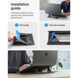 Spigen Hopfällbart Universal Laptopställ - Svart