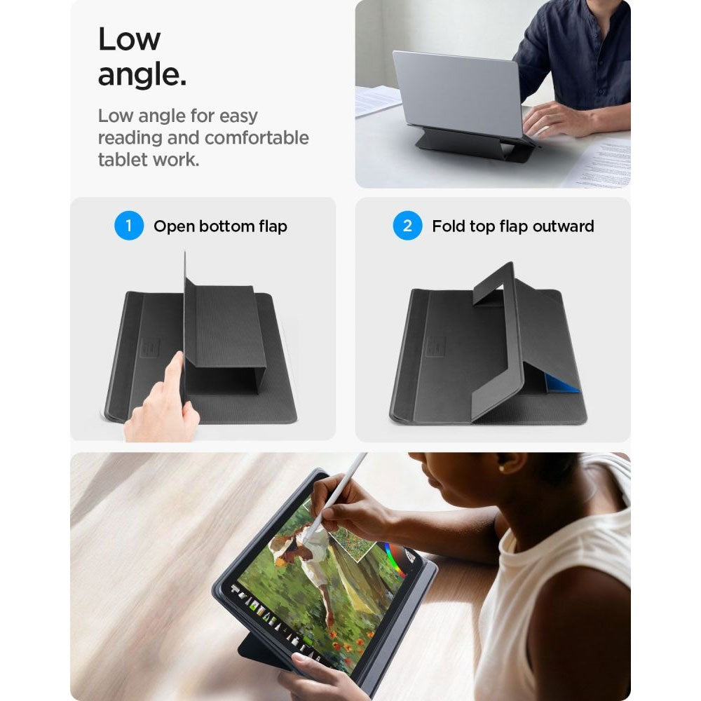 Spigen Slim Fold Laptopställ - Svart